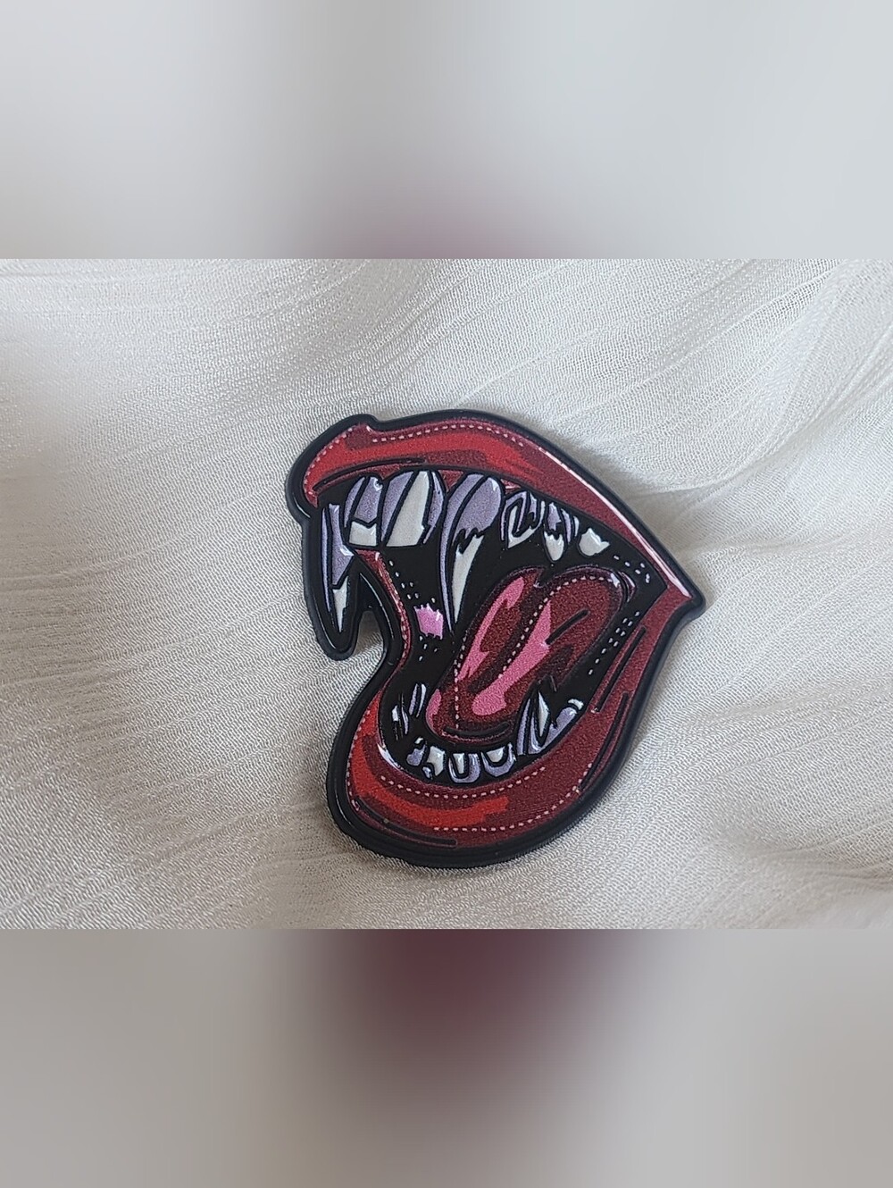 🧛‍♀️🩸 Vampire Fangs Enamel Pin